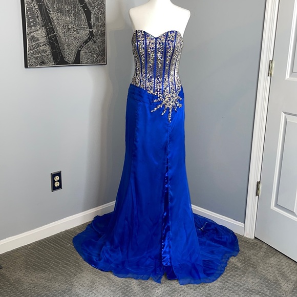 Blush Prom Dresses & Skirts - Blush Prom Sleeveless Embellished Formal Gown